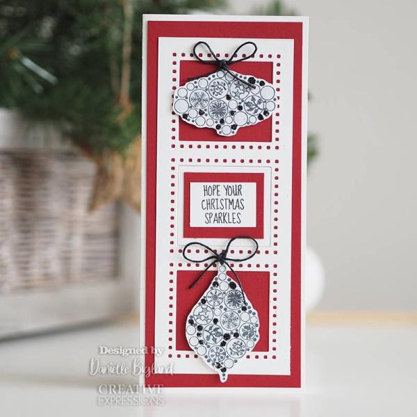 Woodware are Bubble Mini Baubles Clear Stamp (JGS775)  Clear Stamps - Stempel 