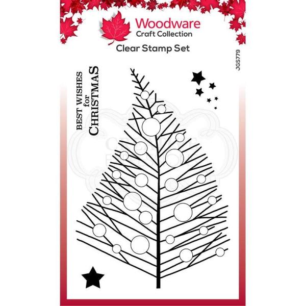 Woodware are Bubble Twiggy Tree Clear Stamp (JGS779)  Clear Stamps - Stempel 