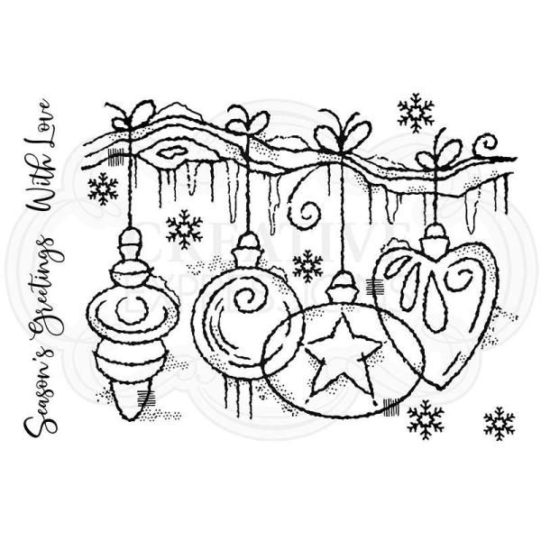 Woodware Frosted Baubles   Clear Stamps - Stempel 