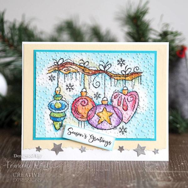 Woodware Frosted Baubles   Clear Stamps - Stempel 