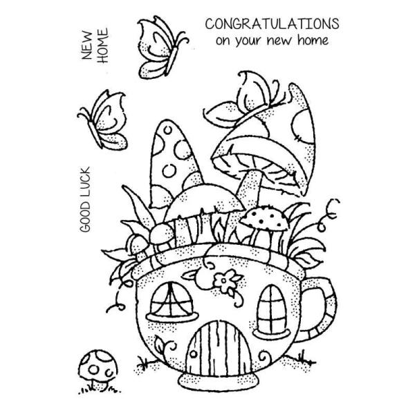 Woodware Mushroom Cup   Clear Stamps - Stempel 