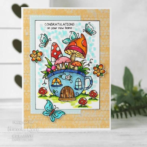 Woodware Mushroom Cup   Clear Stamps - Stempel 
