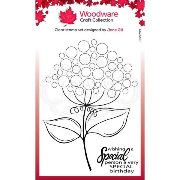 Woodware Bubble Bloom Suzie   Clear Stamps - Stempel 