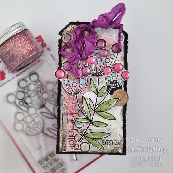 Woodware Bubble Bloom Trinny   Clear Stamps - Stempel 