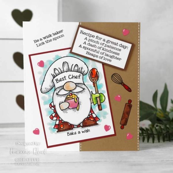 Woodware Great Day Recipe   Clear Stamps - Stempel 