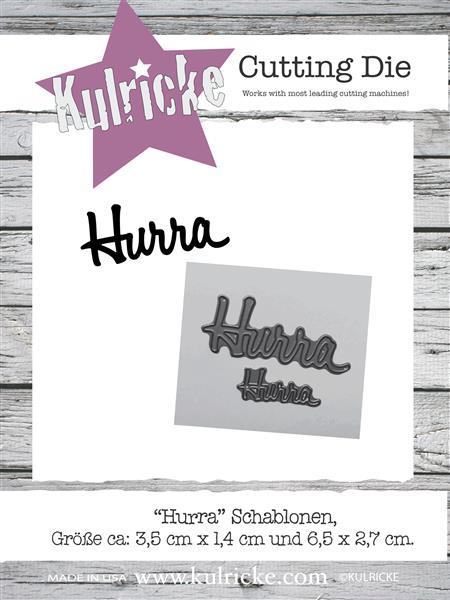 Kulricke Stanzschablone "Hurra" Stanze - Craft Die | Stanze