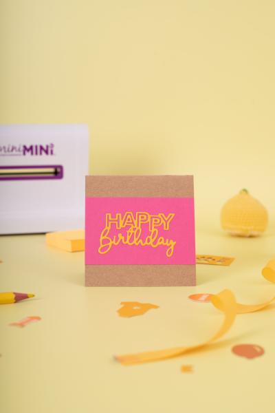 Gemini Happy Birthday Mini Elements Dies  - Stanze - Geburtstag