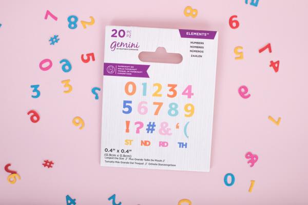 Gemini Numbers Mini Elements Dies  - Stanze - Zahlen