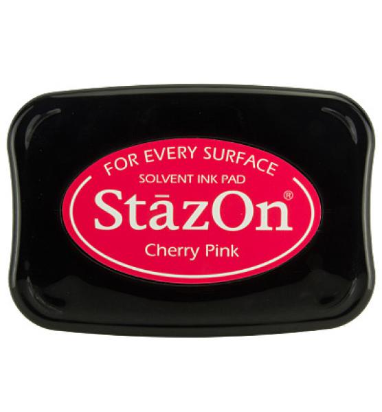Tsukineko StazOn Inkpad - Cherry Pink   - Permanent Stempelkissen
