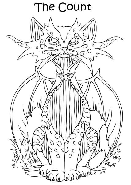 The Card Hut Crazy Cats The Count  Clear Stamps Stempelset 