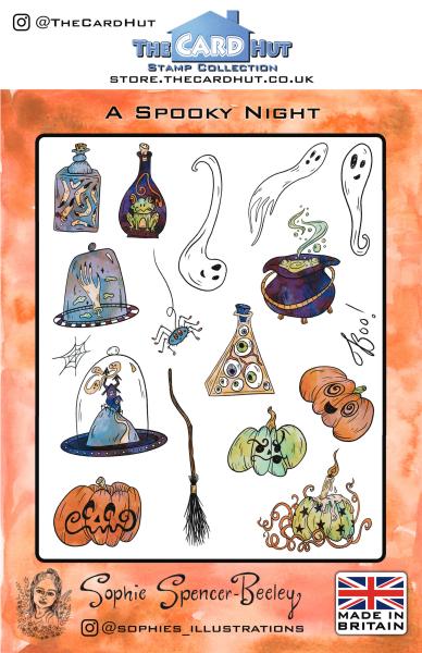The Card Hut A Spooky Night  Clear Stamps Stempelset 