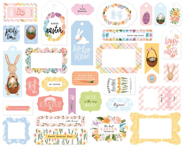 Echo Park "My Favorite Easter" Ephemera Frames & Tags