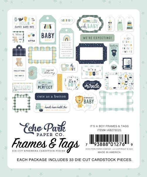 Echo Park "It´s a Boy" Frames & Tags