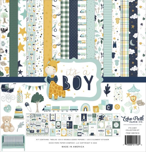 Echo Park "It´s a Boy" Mega Bundle - Komplettpaket 