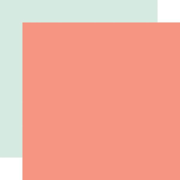Echo Park "It's A Girl" 12x12" Coordinating Solids Paper - Cardstock