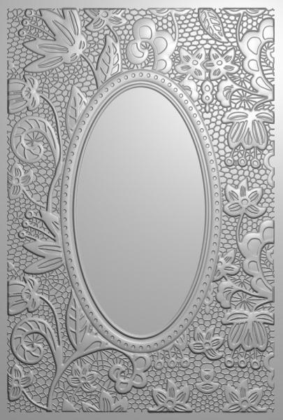 Gemini Classic Lace 3D Embossing Folder - Prägeschablone - Klassische Spitze