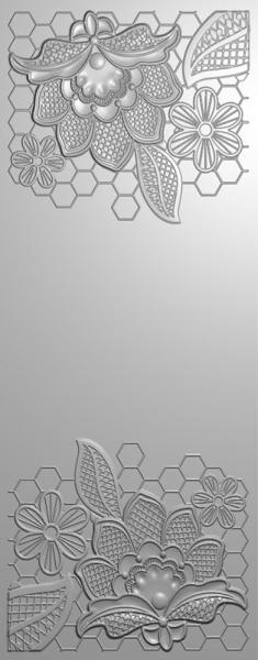 Gemini Embellished Lace 3D Embossing Folder - Prägeschablone - Versierte Spitze
