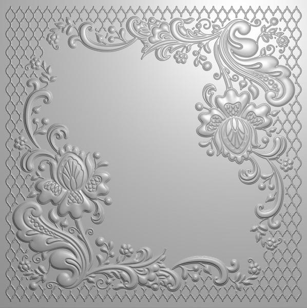 Gemini Lovely Lace 3D Embossing Folder - Prägeschablone - Schöne spitze