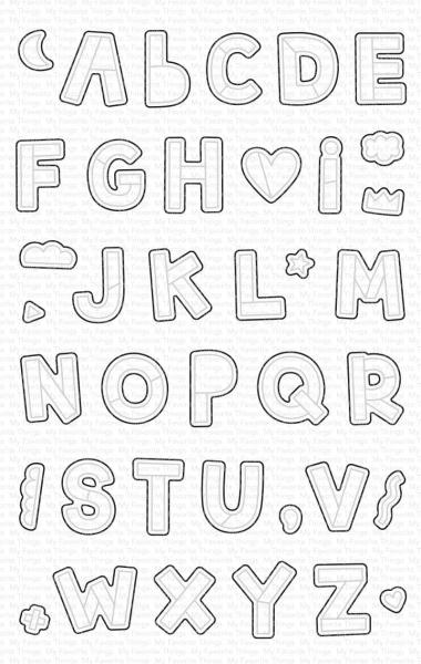 My Favorite Things Die-namics "Hip Hip Yay Alphabet" | Stanzschablone | Stanze | Craft Die