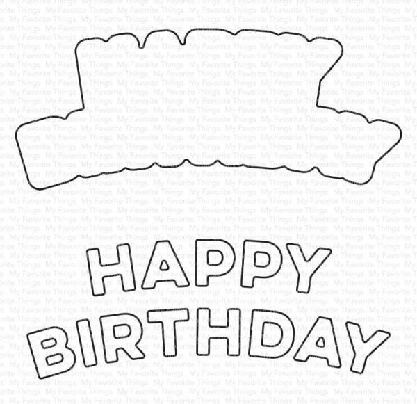 My Favorite Things Die-namics "Arched Happy Birthday" | Stanzschablone | Stanze | Craft Die