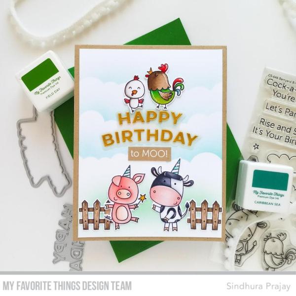My Favorite Things Die-namics "Arched Happy Birthday" | Stanzschablone | Stanze | Craft Die