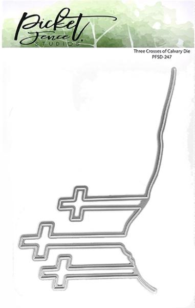 Picket Fence Studios Three Crosses of Calvary 4x6 Inch  Die (PFSD-247)
