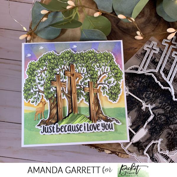 Picket Fence Studios Three Crosses of Calvary 4x6 Inch  Die (PFSD-247)