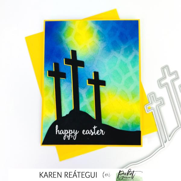 Picket Fence Studios Three Crosses of Calvary 4x6 Inch  Die (PFSD-247)