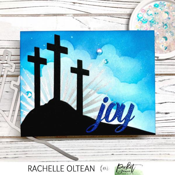 Picket Fence Studios Three Crosses of Calvary 4x6 Inch  Die (PFSD-247)