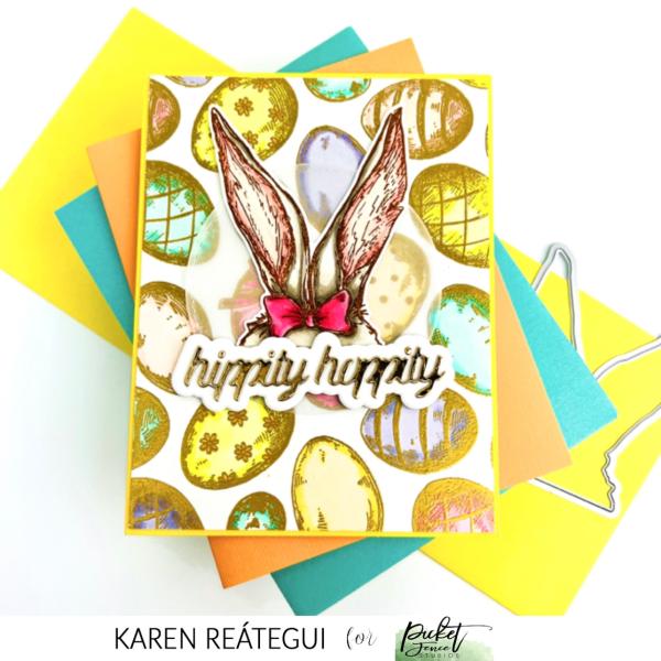 Picket Fence Studios Vintage Easter Hodgepodge 4x4 Inch Clear Stamps 
