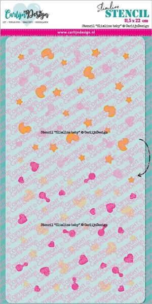 Carlijn Design Slimline Baby Stencil - Schablone 