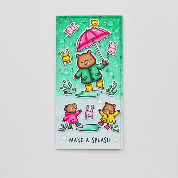 Lawn Fawn Stencil - Schablone - "Rainy Sky Stencil"