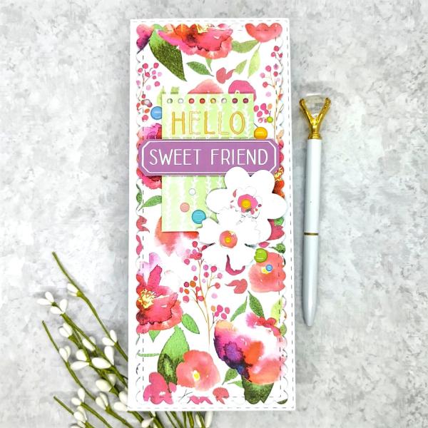 LDRS-Creative  Lovely Watercolor 4x9 Inch Paper Pack (LDRS4120) Paper Pack 4x9