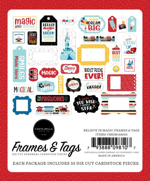 Carta Bella "Carta Bella " Ephemera Frames & Tags