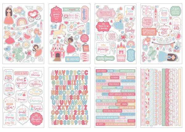 Echo Park "Our Little Princess" Stickers - Aufkleber