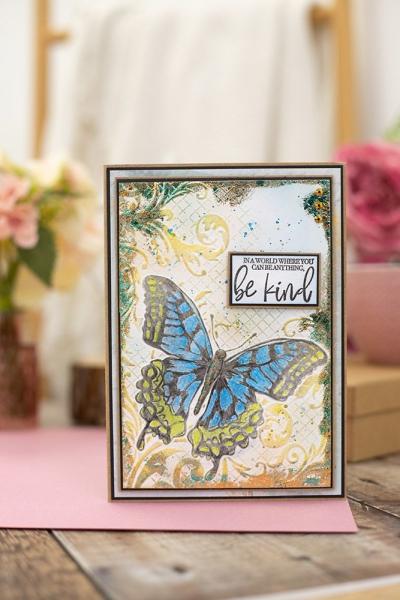 Crafters Companion -Vintage Butterflies 3D Embossing Folder In Flight 3D - Prägefolder