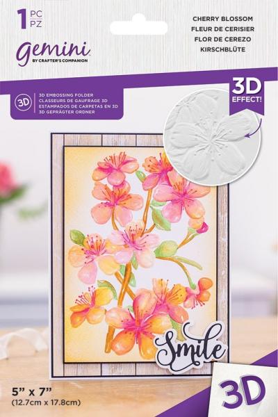 Gemini Cherry Blossom 3D Embossing Folder - Prägeschablone 3D - Kirschblütten