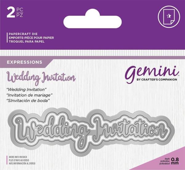 Gemini Wedding Invitation Expressions Dies  - Stanze - 