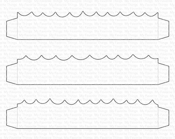My Favorite Things Die-namics "Mini Slimline Outside the Box Waves" | Stanzschablone | Stanze | Craft Die