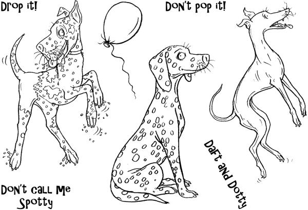 The Card Hut In The Doghouse: Daft & Dotty  Clear Stamps Stempelset 