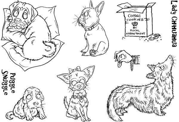 The Card Hut In The Doghouse: Pocket Pooches  Clear Stamps Stempelset 