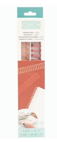 We R Memory Keepers - Cinch Wire 0.625 Inch Coral  - Bindedrath