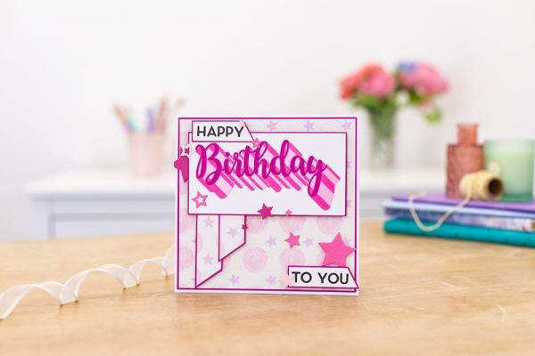Gemini Happy Birthday to You Stamp & Die  - Stempel & Stanze 