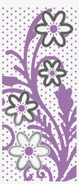 Gemini Spring Blooms Cut and Emboss Folder - Schneide- und Prägeschablone - 