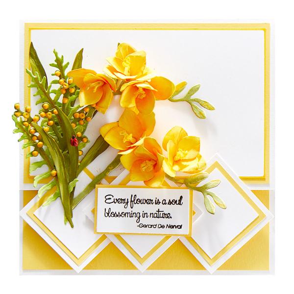 Spellbinders Die "Freesia " Stanzschablone