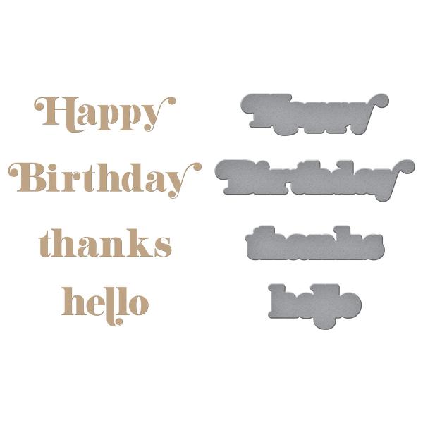 Spellbinders Hotfoil Plate - Be Bold Glimmer Sentiments Glimmer