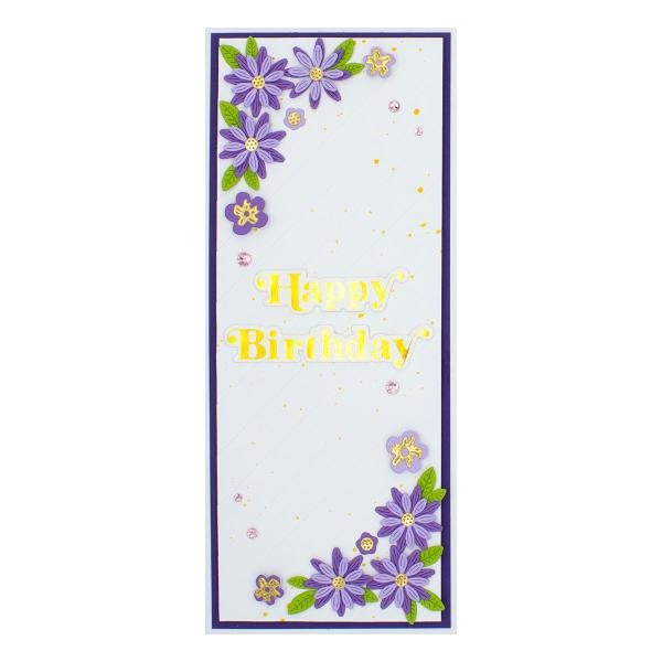Spellbinders Hotfoil Plate - Be Bold Glimmer Sentiments Glimmer