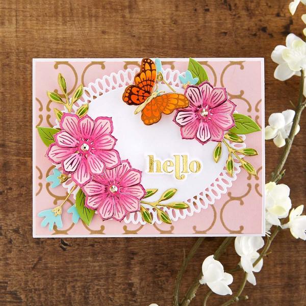 Spellbinders Hotfoil Plate - Be Bold Glimmer Sentiments Glimmer