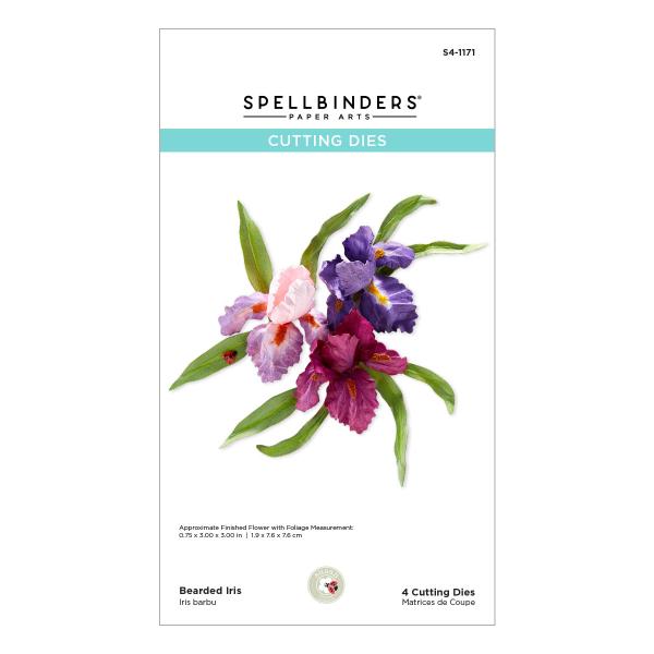 Spellbinders Die "Bearded Iris Etched" Stanzschablone