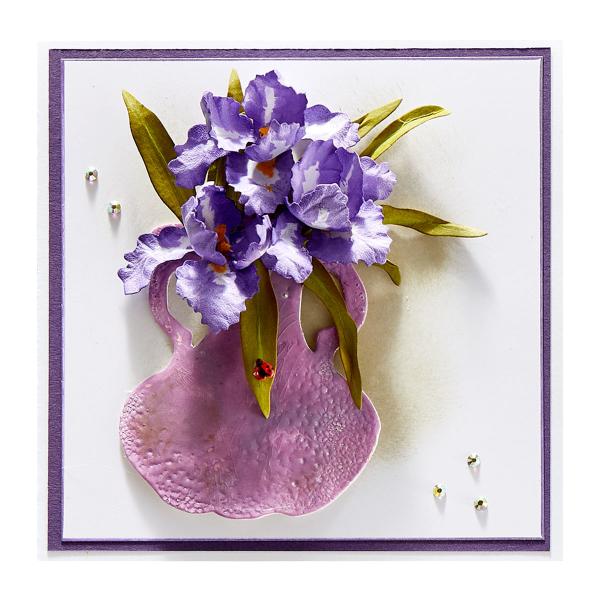 Spellbinders Die "Bearded Iris Etched" Stanzschablone
